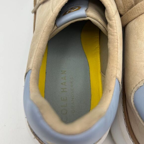 Cole Haan 7 1/2‎ B Grand 360 Cream and Carolina Blue Top Sail Sneakers - Picture 8 of 10